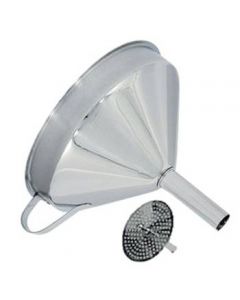 Omcan 5" Wide-Mouth Funnel with Removable Strainer