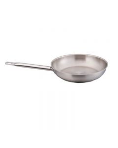 Omcan 12" Stainless Steel Fry Pans With Help Handle