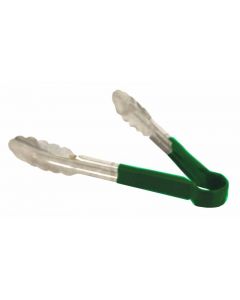 Omcan 9" Green Handle Heavy-Duty Utility Tong