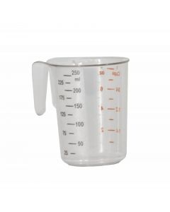 Omcan 0.26 qt / 250 mL Clear Polycarbonate Measuring Cup