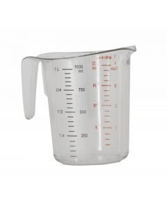 Omcan 1 qt / 1000 mL Clear Polycarbonate Measuring Cup