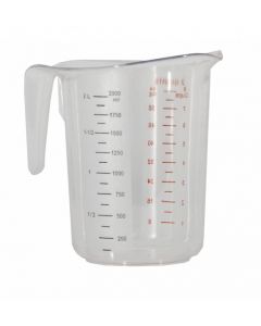 Omcan 2 qt / 2 L Clear Polycarbonate Measuring Cup