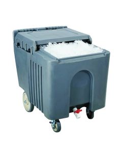Omcan Insulated Ice Caddy with Sliding Lid 125 lb Capacity