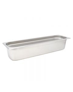 Omcan Stainless Steel Steam Table / Hotel Pan 1/2 Size Long, 4" Deep, 20.5" X 6.375", Anti Jam, NSF