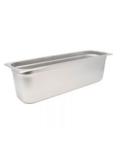 Omcan Stainless Steel Steam Table / Hotel Pan 1/2 Size Long, 6" Deep, 20.5" X 6.375", Anti Jam, NSF