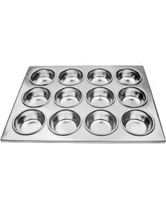Omcan 12 Cup Aluminum Muffin Pan