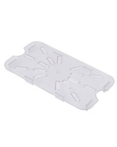 Omcan Half Size Clear Polycarbonate Drain Shelf for Food Storage Pans NSF