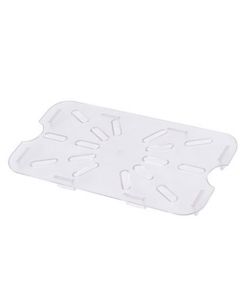 Omcan 1/3 Clear Polycarbonate Drain Shelf for Food Storage Pans NSF