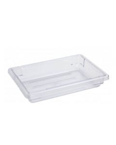 Zanduco 12" x 18" x 3.5" Clear Rectangle Polycarbonate Food Storage Container