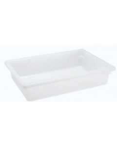 Zanduco 18" x 26" x 6" White Rectangle Polypropylene Food Storage Container