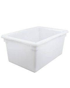 Zanduco 18" x 26" x 12" White Rectangle Polypropylene Food Storage Container