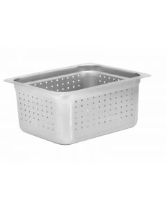 Zanduco 1/2 Size 6" Depth Perforated Stainless Steel Steam Table Pan