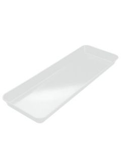 Omcan Rectangular Market Display Pan / Tray 26 X 9 X 3/4" - White