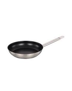 Omcan 12" Non-Stick Stainless Steel Fry Pan With Help Handle