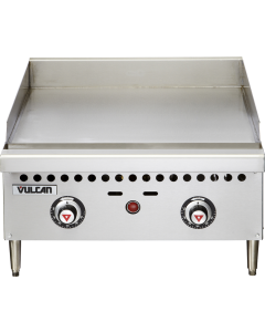 Vulcan VCRG24-T - 24" Snap-Action Thermostatic Gas Griddle - 50,000 BTU, Natural Gas