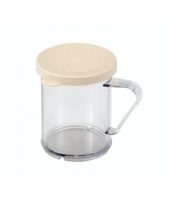 Cambro 96SKRD135 Camwear 10 oz Shaker / Dredge with Salt/Pepper Lid - Clear