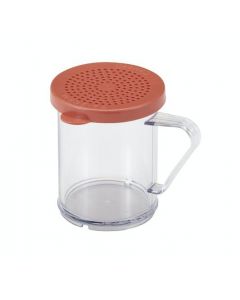 Cambro 96SKRM135 Camwear 10 oz Shaker / Dredge with Medium Ground Lid