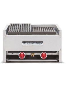 American Range AECB-74 74" Countertop Gas Char Rock Broiler 245,000 BTU
