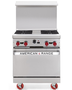 American Range AR-30-4B 30" Heavy Duty Gas Range with 4 Burners with Spreader