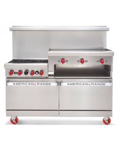 American Range AR-4B-12RG 36" Heavy Duty Gas Range with 4 Burners & 12" Raised Griddle