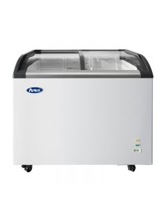 Atosa MMF9110 40 3/4" Angle Curved Glass Top Ice Cream Freezer