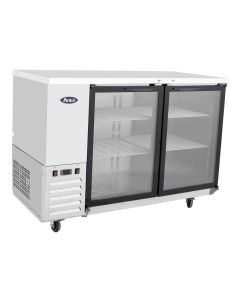 Atosa MBB59G-GR 58" Glass Two Door Back Bar Refrigerator