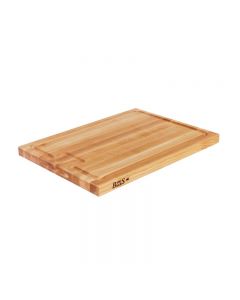 John Boos Wooden Cutting Board 24" X 18" X 1-1/2" with Au Jus Groove AUJUS