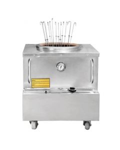 Zanduco 32" x 32" Stainless Steel Tandoor Clay Oven – Natural Gas