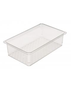 Cambro 15CLRCW Colander Pan - Camwear - Polycarbonate - Clear