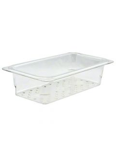 Cambro 33CLRCW Colander Pan - Camwear - Polycarbonate - Clear