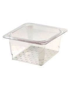 Cambro 63CLRCW Colander Pan - Camwear - Polycarbonate - Clear