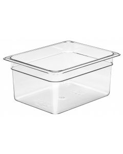 Cambro 26CW Food Pan - Camwear - Polycarbonate - Clear - 1/2 Size
