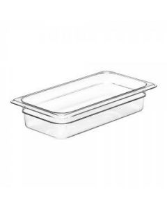 Cambro 32CW Food Pan - Camwear - Polycarbonate - Clear - 1/3 Size  Case Pack 6