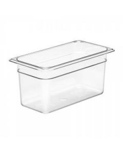 Cambro 36CW Food Pan - Camwear - Polycarbonate - Clear - 1/3 Size  Case Pack 6
