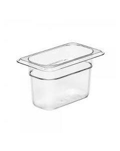 Cambro 94CW Food Pan - Camwear - Polycarbonate - Clear - 1/9 Size