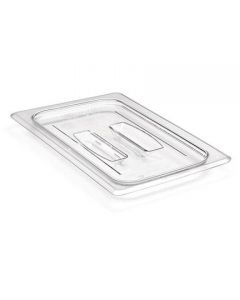 Cambro 40CWCH Food Pan Lid - Camwear - Polycarbonate - Clear - with Handle