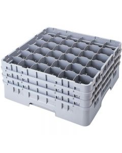 Cambro 36 CompartmentGlass Washing Camrack, Full Size - 5-1/4" 36S434