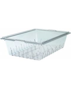 Cambro 1826CLRCW Food Storage Colander- Square - Camwear -- Poly - Clear