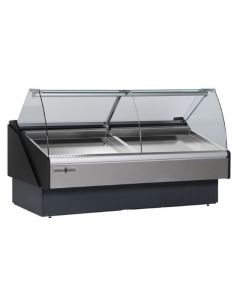 Hydra-Kool KFM-SC-40-R 40.4" Curved Glass Refrigerated Seafood Display Case