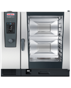 Rational CE2GRRA.0000275 iCombi Classic Single 10-Full Size Natural Gas Combi Oven with Manual Controls - 208/240V, 1 Phase