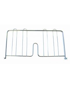 Zanduco 18"  Pressure Fit Shelf Divider - Chrome