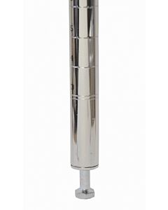 Zanduco Heavy-Duty Commercial Chrome Post with Leveler