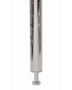 Zanduco Heavy Duty Commercial Chrome Post 72"  With Leveler
