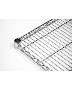 Zanduco 14" Width Heavy Duty Commercial Chrome Shelf