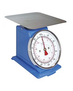 Omcan Dial Spring Scale with 32 lbs. Capacity and Stainless Steel Flat Plate