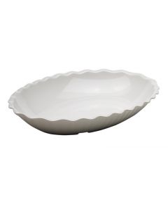 Cambro DP15148 3.25 Qt Oval Deli Platter, 11-5/16 X 15-3/4 X 2-3/16" - White