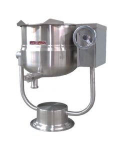 Crown Steam DPT-20 Tilting Direct Steam Kettle, 2/3 Jacketed, 20 gallon