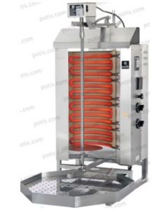 Potis E2 Gyro Grill Doner Kebab Machine / Vertical Broiler 66 lb. Capacity - Natural Gas