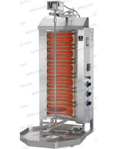 Potis E3 Gyro Grill Doner Kebab Machine / Vertical Broiler 110 lb. Capacity - Natural Gas