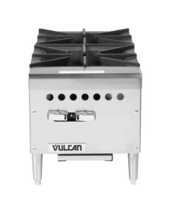 Vulcan VCRH12 Restaurant Series Countertop 12" 2-Burner Gas Hot Plate - 50,000 BTU/hr